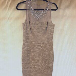 Eliza J Size 8, Gold Dress